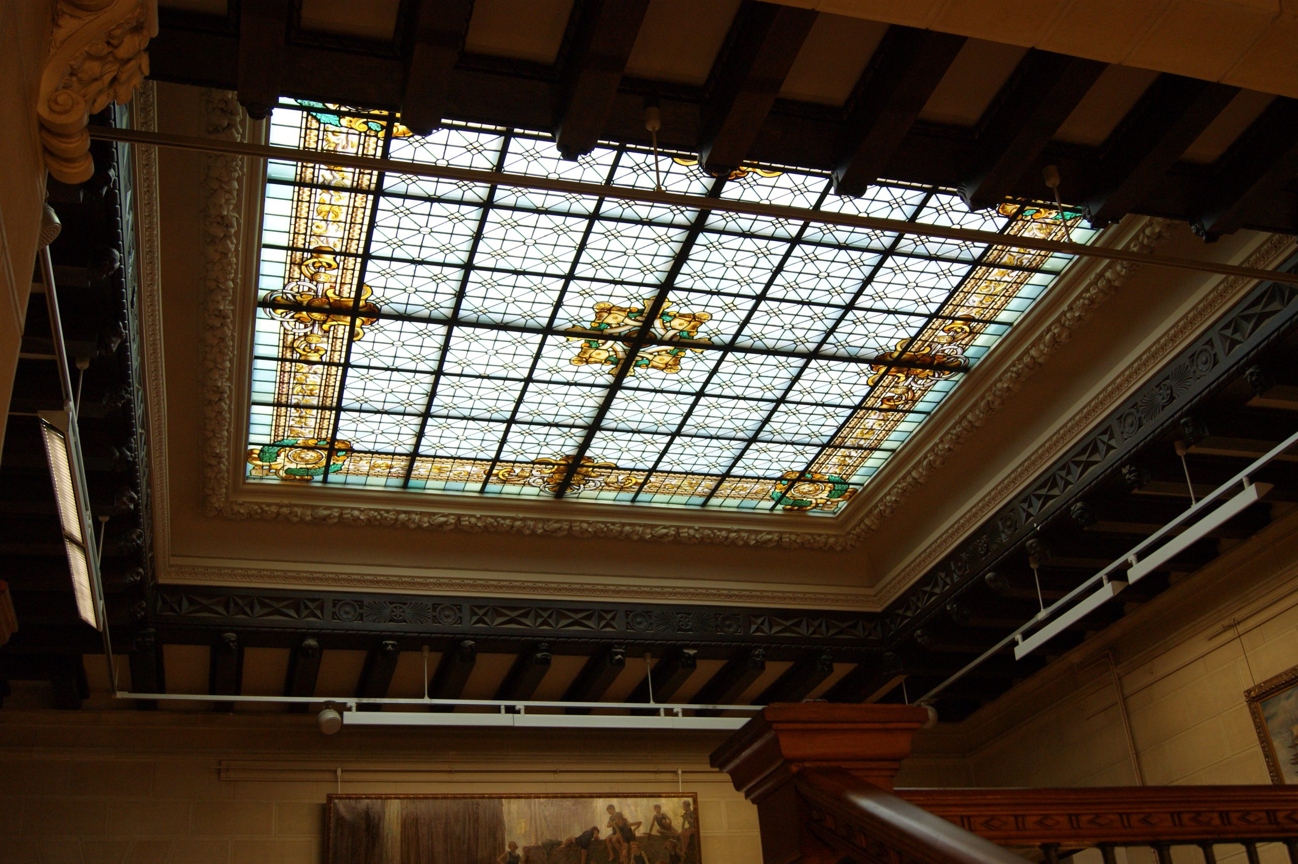 1999.- Restauración y limpieza del lucernario del Museo de Bellas Artes de Álava