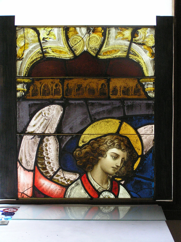 2009.- Restauración de la vidriera del coro de la iglesia de la Asunción en Rentería en Gipuzkoa