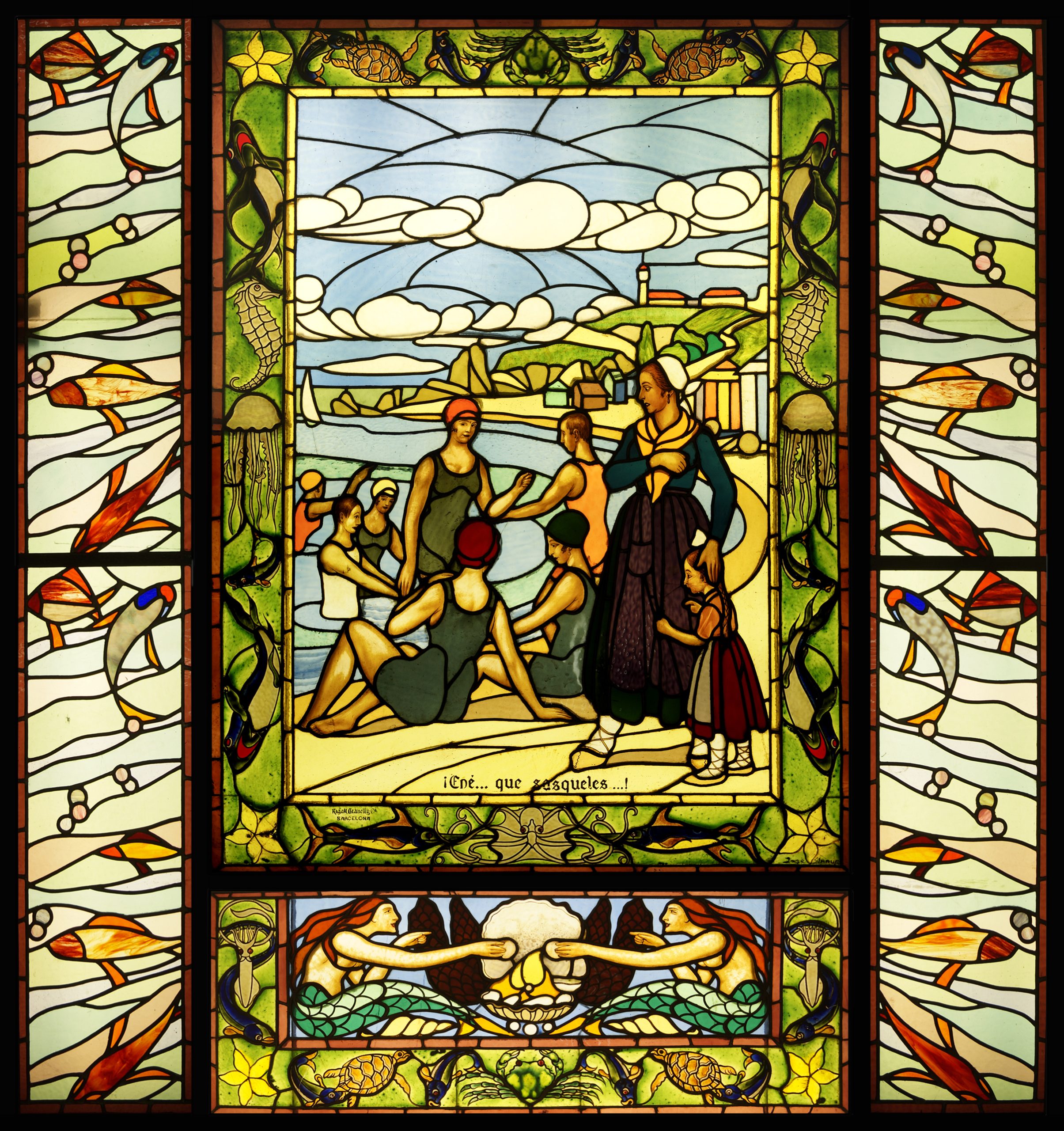 2015-24.- Restauración de vidriera del pintor José Arrue